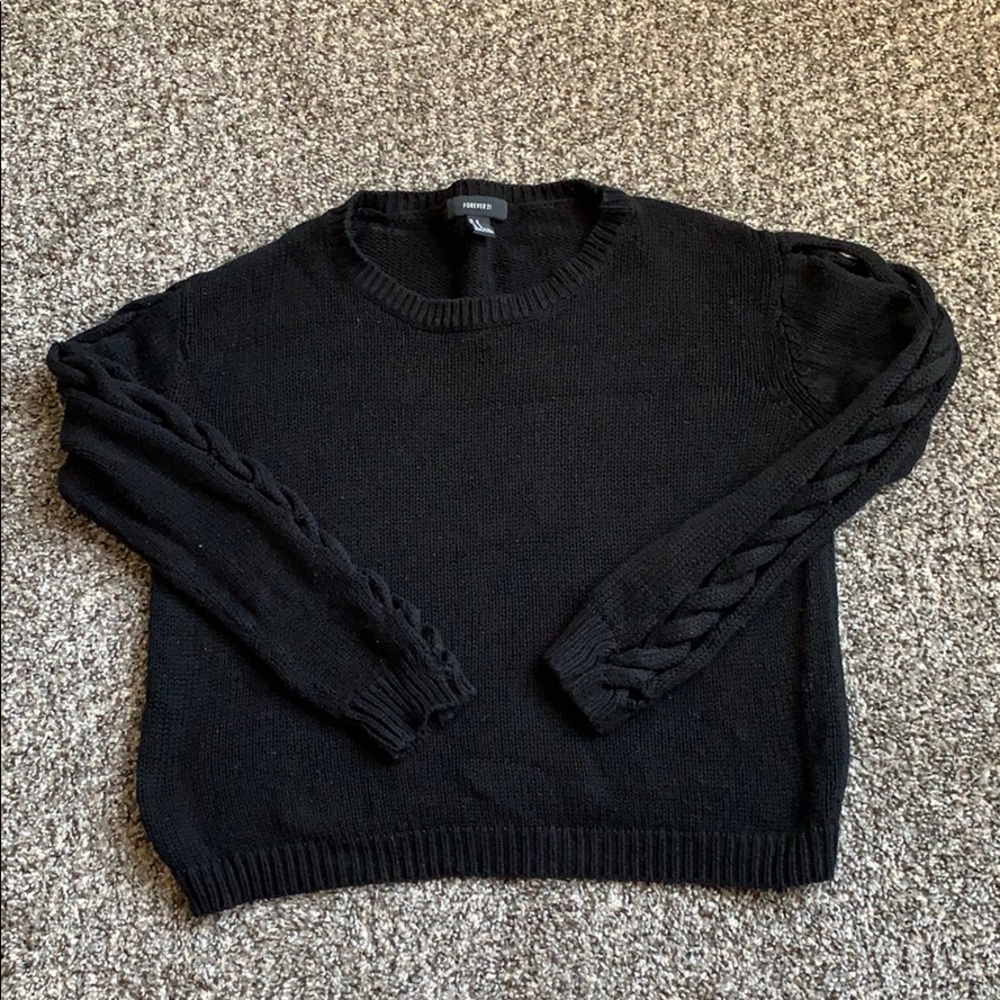 Black Sweater Twisted Sleeve Decal